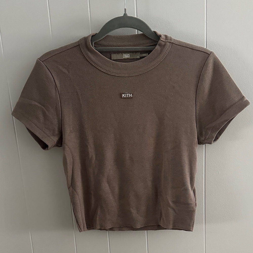 Kith Chocolate Brown Cropped Tee